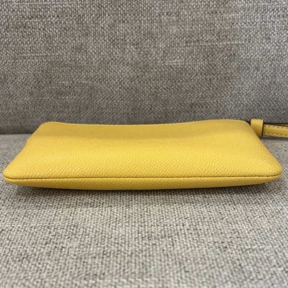 Coach Corner Zip Wristlet In Yellow CV396 - Picture 4 of 6